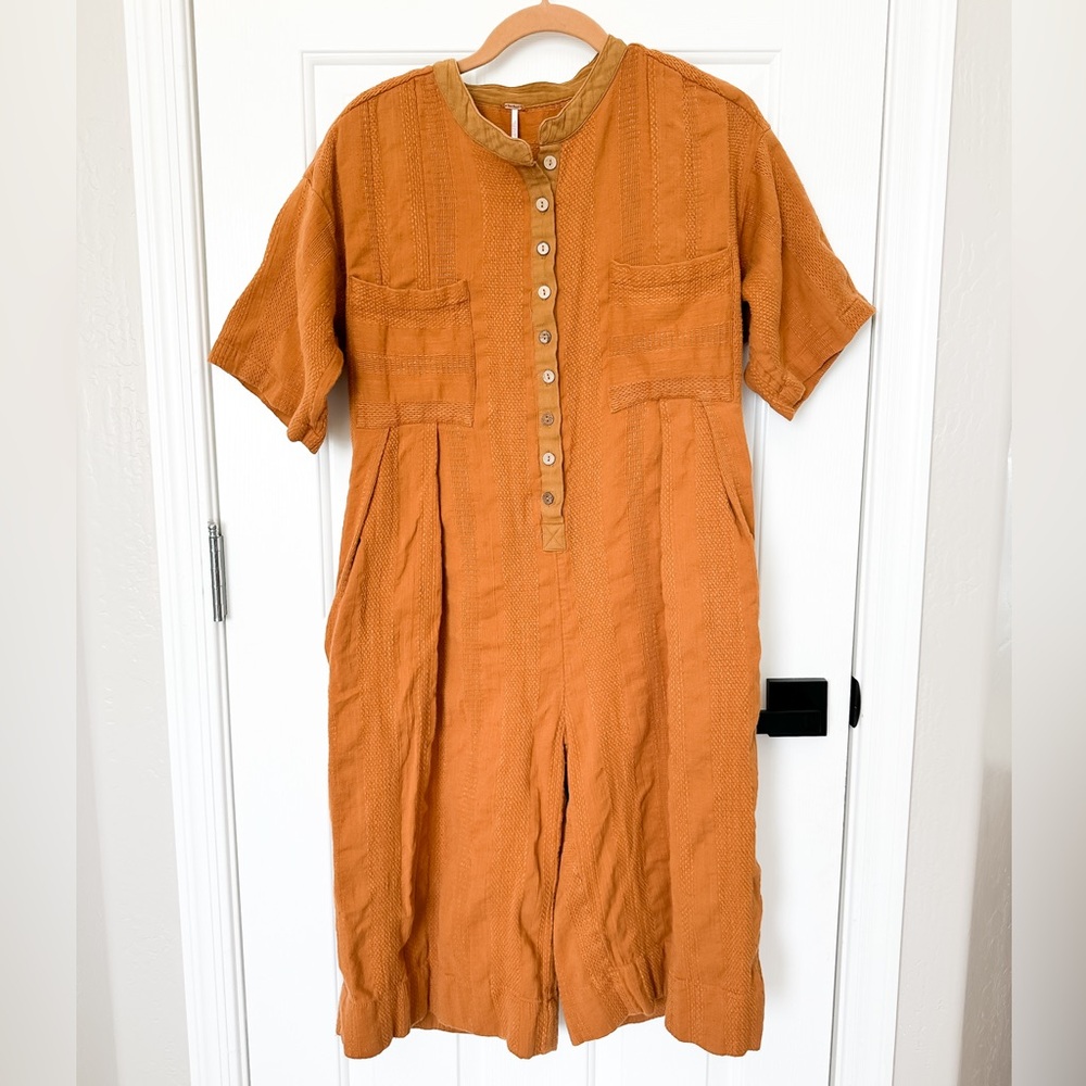 FREE PEOPLE Current Obsession Jumpsuit Cropped Women’s - Size XSmall - Picture 4 of 16